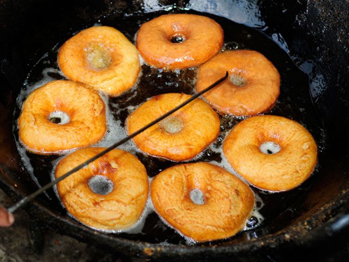 Nepali Doughnuts Preparation