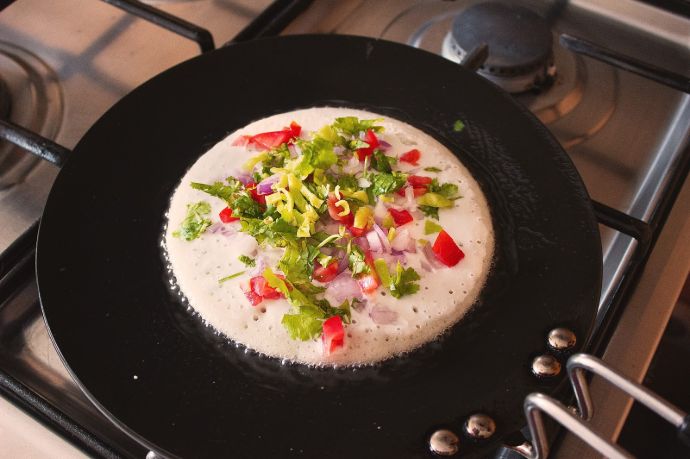 Uttapam Recipe Process